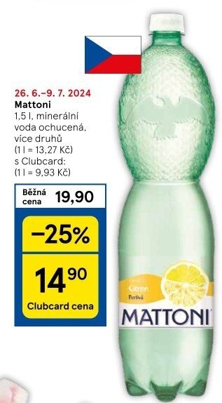 Ochucená voda Mattoni