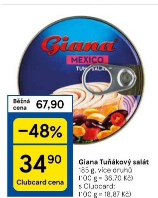 Salát s tuňákem Giana