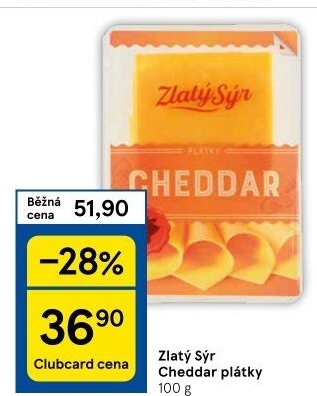 Sýr Cheddar Zlatý sýr