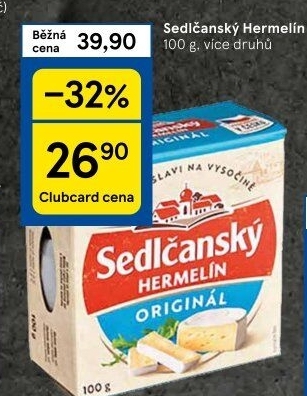 Sýr Hermelín Sedlčanský