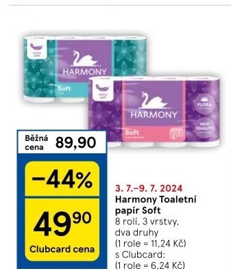 Toaletní papír 3vrstvý Harmony
