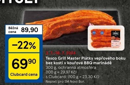 Vepřový bok marinovaný Grill Master Tesco