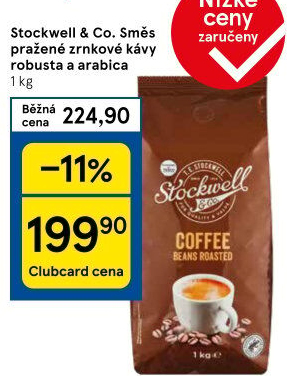 Zrnkové kávy Stockwell &amp