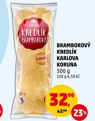 Knedlík bramborový Karlova Koruna