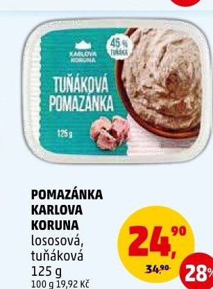 Lososová pomazánka Karlova Koruna