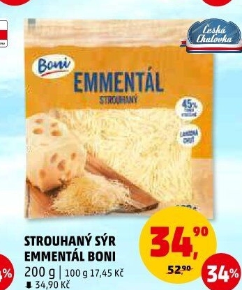 Sýr Ementál strouhaný Boni