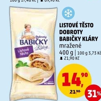 Těsto listové mražené Dobroty babičky Kláry