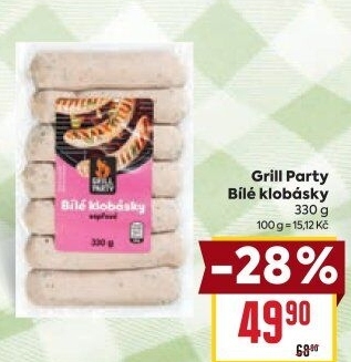 Bílé klobásky Grill Party