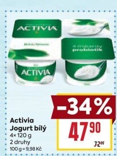 Bílý jogurt Activia Danone