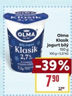 Bílý jogurt Klasik Olma