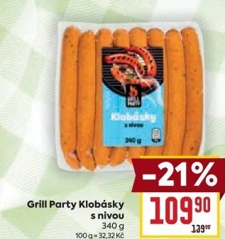 Klobása s nivou Grill Party