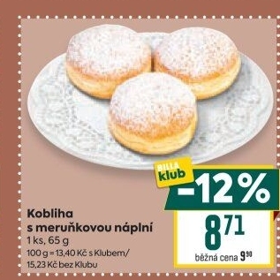 Kobliha s ovocnou náplní