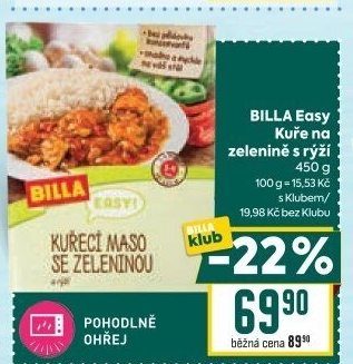 Kuře na zelenině Easy Billa