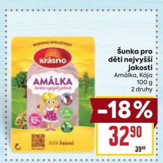 Šunka Amálka nejvyšší jakosti Krásno