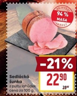 Šunka sedlácká nejvyšší jakosti