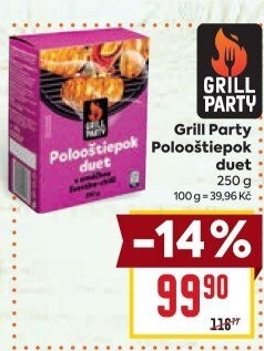 Sýr Polooštiepok duet na gril Grill Party