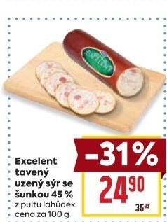 Sýr tavený uzený se šunkou Excelent