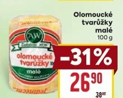 Sýr tvarůžky olomoucké A.W.