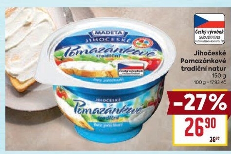 Tradiční pomazánkové Jihočeské Madeta