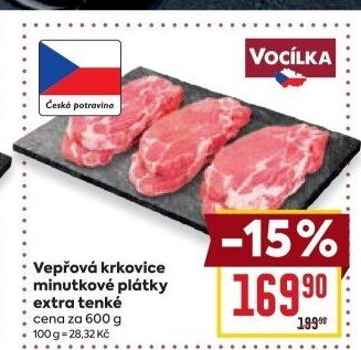 Vepřová krkovice bez kosti Vocílka