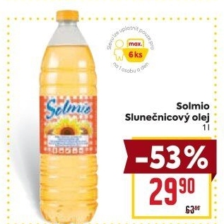 Slunečnicový olej Solmio