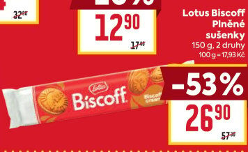 Sušenky sandwich Biscoff Lotus