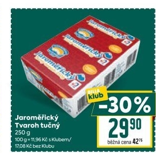 Tvaroh tučný Jaroměřický