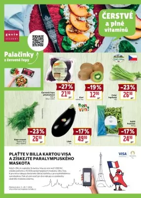 akční leták BILLA 3.7.2024-30.7.2024