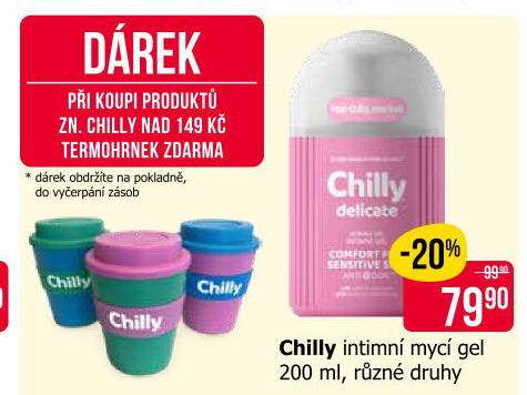 Intimní gel Intima Chilly