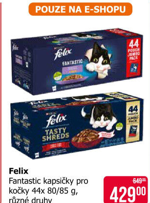 Kapsičky pro kočky Fantastic Felix Purina