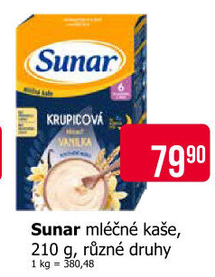 Kaše mléčná Sunar