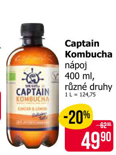 Kombucha Bio Captain Kombucha