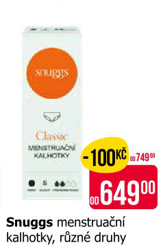 Menstruační kalhotky Snuggs