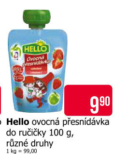 Ovocná kapsička Hello