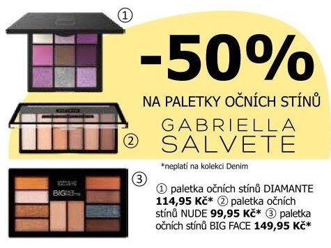 Paletka očních stínů Diamante Gabriella Salvete