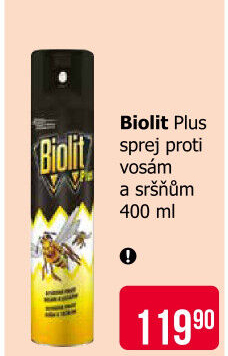 Přípravek proti vosám sprej Plus Biolit