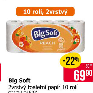 Toaletní papír 2vrstvý Big Soft