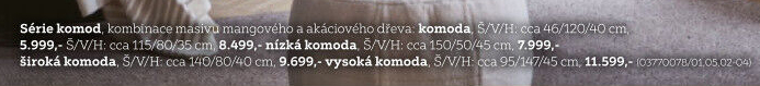 VYSOKÁ KOMODA
