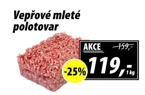 Maso mleté vepřové