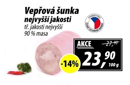 Šunka vepřová nejvyšší jakosti