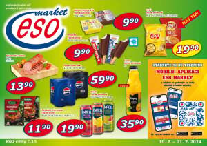 akční leták ESO MARKET 10.7.2024-21.7.2024
