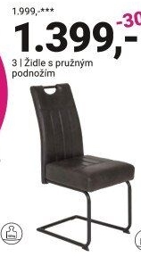 ŽIDLE S PRUŽNÝM PODNOŽÍM „BETTY“