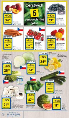 akční leták Tesco 10.7.2024-16.7.2024