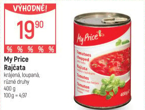 Rajčata krájená My Price