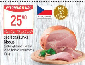 Šunka sedlácká výběrová Globus