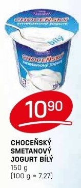 Bílý jogurt smetanový Choceňský
