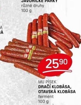Dračí klobása Maso uzeniny Písek