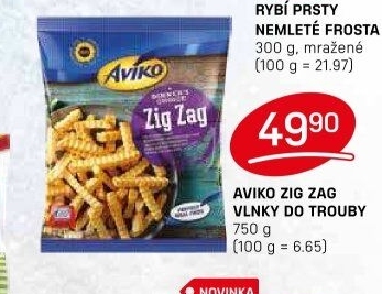 Hranolky vlnky mražené Zig Zag Aviko