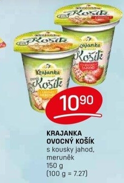 Jogurt ochucený Ovocný košík Krajanka