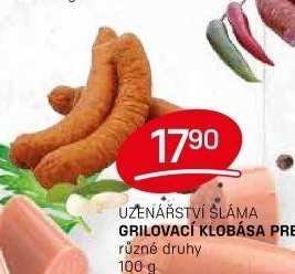 Klobása grilovací premium Sláma
